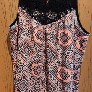 Maurices Lace & Geometric Tank